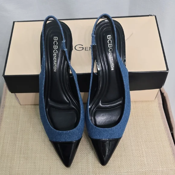 SALE! DENIM BCBG Generation Heels - Picture 8 of 13